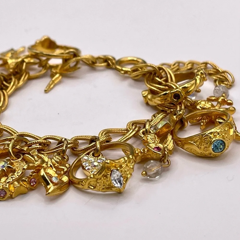 ❤️ Kirks Folly RARE ‘Secret of the Seven Angels’ Charm Bracelet - Picture 3 of 7